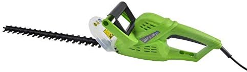 ToolTronix 500W Electric Garden Hedge Trimmer Lightweight Bush Cutter Pruner 20" Steel Cutting Blades - Double Switch  Hand Guard Electric Brake Built-in Shock Protection Extra Long 10m Cable