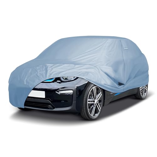 Image of iCarCover Premium Car Cover for 2014-2021 BMW i3 Heavy Duty Waterproof All-Weather Automobiles Custom Fit Indoor Outdoor UV Snow Protection Covers with Straps and Bag