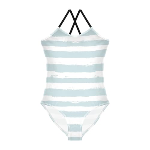 GuoChe Green Stripe Girls Swimsuits Bathing Suit Girl Girls Swim Suit Beach Swimwear 3T