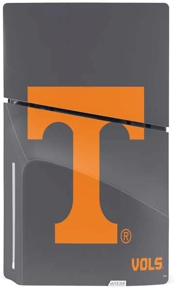 Skinit Decal Gaming Skin Compatible with PS5 Slim Disk Bundle - Officially Licensed University of Tennessee-Knoxville T Logo Vols on Gray Design