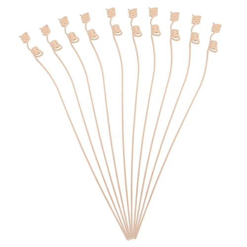 HOOTNEE 10pcs Replacement Rattan Diffuser Sticks for Thick Perfume Diffusing Sticks for Home Decor Spa and Meditation Spaces