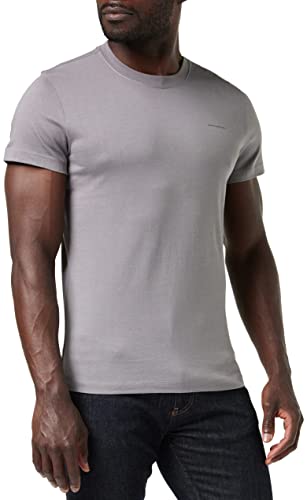 Calvin Klein Jeans Lot de 2 t-Shirts Slim, Storm Front/CK Noir, XL Homme