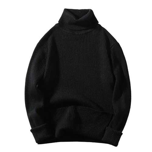 Men's Turtle Neck Ribbing Sweater Casual Ribbed Turtleneck Sweaters for Men 3PC Male Ribbed Turtleneck Sweater2