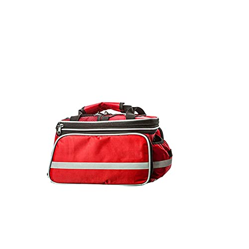 Sacoche arrière de vélo étanche 25L rouge pour cyclotourisme