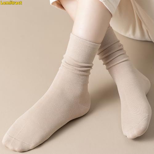 Lomitract Organic Cotton Thin Mid Calf Socks (Women 5-10)3