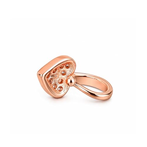 Image of Nilu's Collection Rose Gold American Diamond Non Piercing Nose Pin for Women | Elegant Flower Nose Stud | Minimal Clip-On Nose pin | Anti-Allergy | Anti-Tarnish | Office Wear | Daily Wear | office Wear | Non Piercing