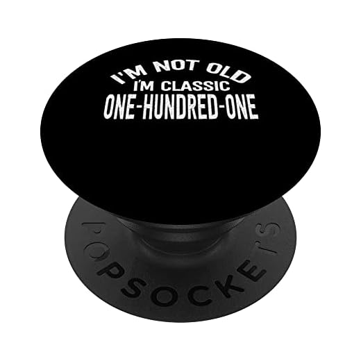 Cien uno, no soy viejo, soy clásico cumpleaños número 101 PopSockets PopGrip Intercambiable