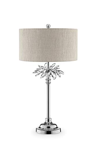 OK Lighting AZOK5158T Ayana Table Lamps, Silver