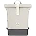 Johnny Urban Rucksack Damen & Herren Sand Grau - Ryan - Rolltop Backpack mit Laptopfach für Uni Business Fahrrad - Nachhaltig - Wasserabweisend