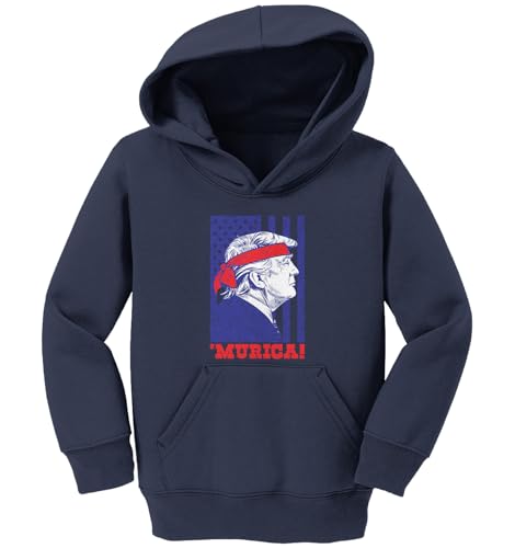 Murica! - Trump American Flag Toddler/Youth Fleece Hoodie