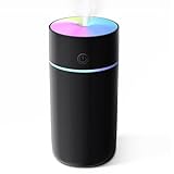 加湿器 卓上 小型 【2025新モデル・2段階加湿量調節】 卓上加湿器 超音波式 車用 350ml アロマ対応 除菌 静音 USB給電式 3種類LEDライト 5μmミスト 空焚きを防止 水漏れ防止 コンパクト おしゃれ 23時間使用可能 お手入れ簡単 次亜塩素酸水対応 省エネ 車 寝室 リビング オフィス 乾燥/花粉症対策 バッテリーなし 日本語説明書付き