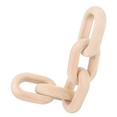 ABOOFAN Wooden Chain Decoration Wood Knot Craft Wooden Chain Link Decor Knot Decor Decorative Wooden Chain Decorative Wood Knot Chain for Living Room Living Room Decor for Table Wood Chain