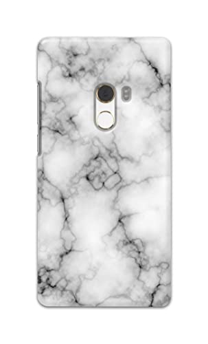 Image of Light White Marble Texture Natural Pattern Hard Back Case Cover for Mi Mix 2 / Mi Mix Evo Back Cover -(J5) VNS2230