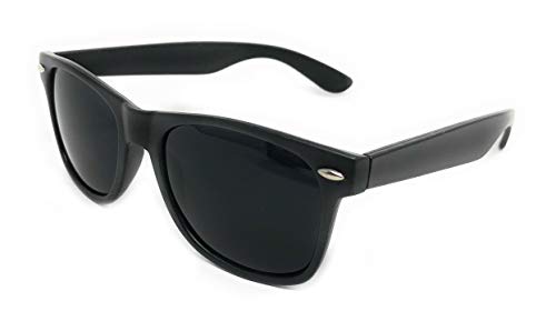My Shades - Retro 80's Classic Rectangle Sunglasses (Black Matte, Smoke)3