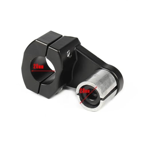 Pontet rehausseur guidon moto en aluminium robuste compatible avec les barres de 22mm et 28mm