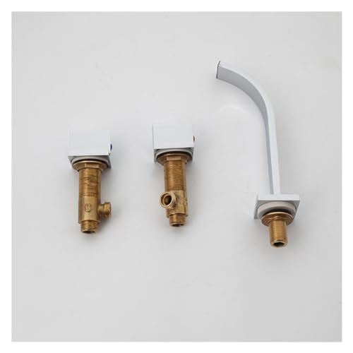 Grifo de lavabo cascada de latón para eliminar salpicaduras en el baño 7