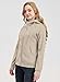 KEBORUILA Damen Fleece Hoodie Kapuzenjacke Sweatshirt Kapuzenpullover Mit Kapuze Reißverschluss Oberteile,Khaki,L
