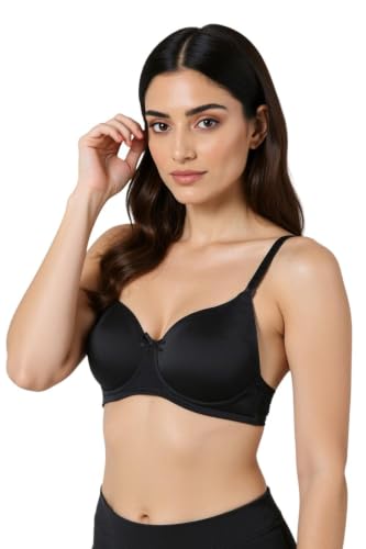 Image of Zivame Padded Non Wired 3 /4Th Coverage T-Shirt Bra - Anthracite