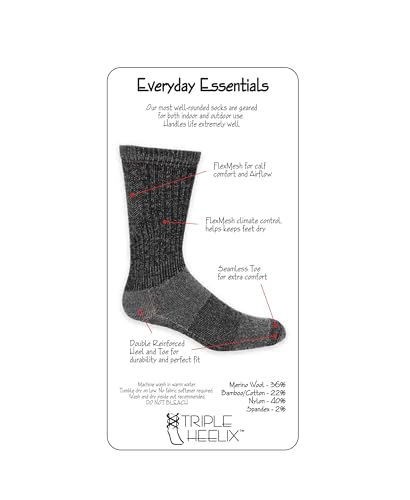 Everyday Essentials Socks Made With Merino Wool & Cotton Made from Bamboo | Made in Canada2