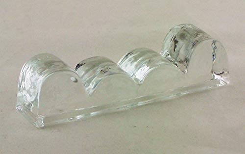 Messerbänkchen aus Glas in kristall/transparent