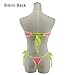 SHERRYLO Micro Bikini Extreme Sheer When Wet Swimsuit G String Thong See Through Bikinis Bandeau Brazilian Mesh Mini Bathing Suit Fuchsia Black