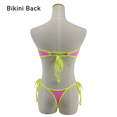 SHERRYLO Sheer Micro Bikini Extreme See Through Bikinis Swimsuit Bandeau Top Mini Brazilian Thong Bottom Mesh Bathing Suit3