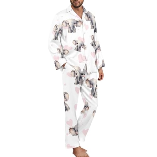 Modysero Two Piece Pajama Set Long Sleeve Loose Fit Collar Neck Novelty Pattern Mans Womens Loungerwear Set with Pocket 5