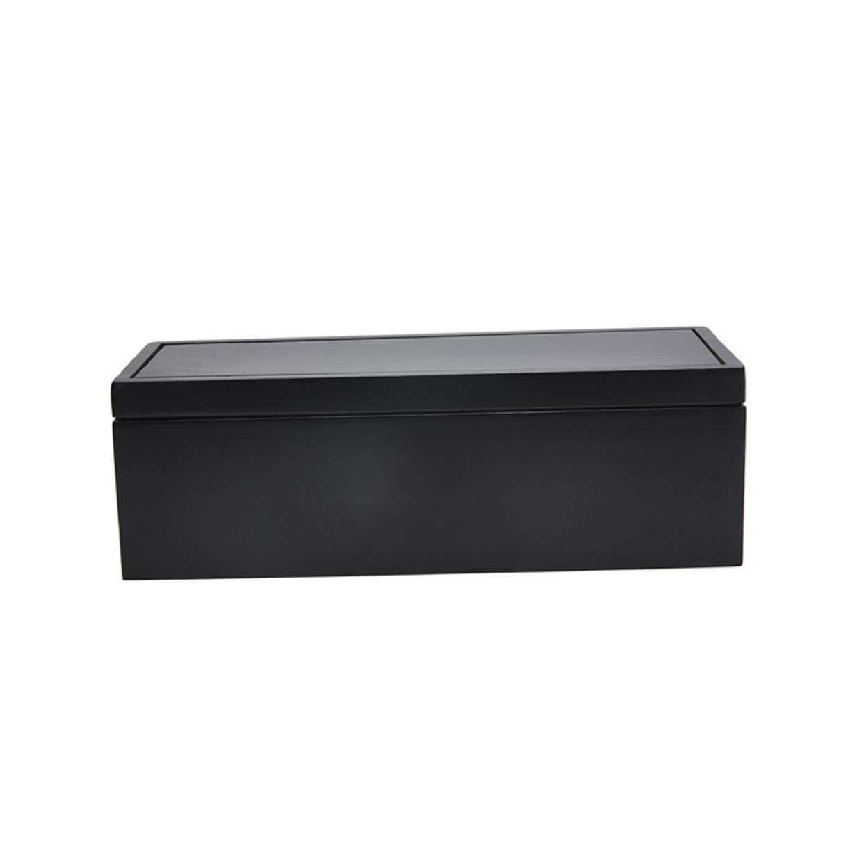 CLISPEED 1pieza Caja de Cables de Madera para Enchufes Múltiples Almacenamiento Seguro y Estético para Regletas y Cables Eléctricos Negro Diseño Sencillo y Duradero para Hogar