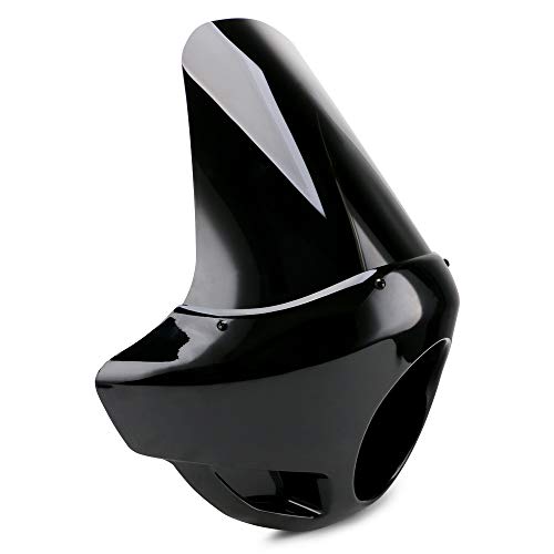 Speedpark Smoke & Black Tall Fairing Windshield Headlight With 35Mm-49Mm Forks Club Style For Harley-Davidson Super Glide T-Sport Fxdxt, Fxr #TOP3