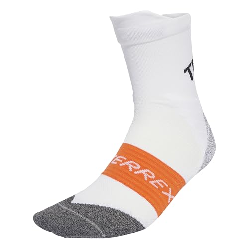 adidas Unisex adulto Terrex Xperior CLIMACOOL Trail Crew Socks, white, 8.5-10