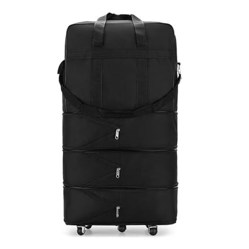 ZJchao Expandable Foldable Collapsible Rolling Luggage Bag for Travel Durable Oxford Material (Large Size)4