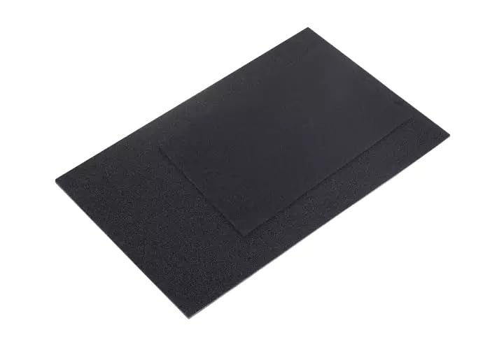 Happet Aquariummatte, Schwarz, 200 x 60 cm, 6 mm, Flexibler Schutzschaumstoff für den Aquarienboden, stoßdämpfend und isolierend, für Süß- und Meerwasseraquarien