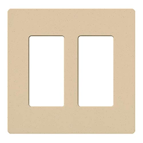 Lutron Claro 2 Gang Decorator Wallplate, SC-2-DS, Desert Stone