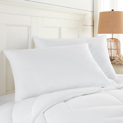 Tommy Bahama 2 Pack Medium Density AAFA Certified Allergy Solution Down Alternative Pillows (Standard/Queen (Jumbo))