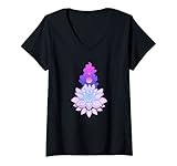 Photo Gallery donna buddismo mandala lotus namaste regalo maglietta con collo a v Photo Gallery donna buddismo mandala lotus namaste regalo maglietta con collo a v