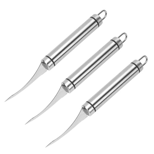 OFFSCH 3 Pezzi Sbucciatore Di Gamberetti Acciaio Inossidabile Utensile Per Gamberetti Pratico E Veloce
