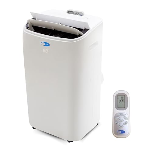Image of Whynter Portable Air Conditioner 14,000 BTU with Dual Hose Dehumidifier & Cooling Fan for 500 Sq. Ft. Rooms, Includes HEPA Filter, AC Unit Window Kit & Remote, ARC-147WF (10,000 BTU SACC), White
