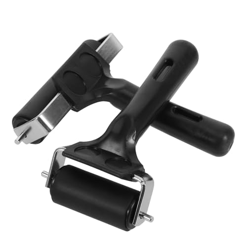 VILLCASE 2pcs Craft Roller Tool Art Craft Roller for Printmaking Hand Rubber Stamping Tool Printmaking Glue for Woodworking Stamping Woodworking Glue for Gluing Rubber