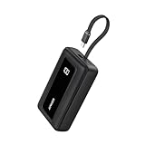 Anker Zolo Power Bank (20000mAh, 30W, Built-In USB-Cケーブル)(モバイルバッテリー 20000mAh 最大30W出力 USB-C ケーブル一体型 ディスプレイ搭載) 【PD/PowerIQ搭載/PSE技術基準適合】iPhone 16 / 15 Android iPad その他各種機器対応 (ブラック)