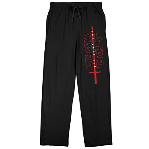 Star Wars The Last Jedi Lightsaber Logo Men's Black Sleep