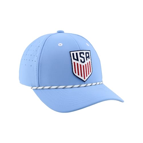 Gorra unisex oficial USMNT Snapback azul claro miniatura 5