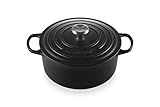 Le Creuset Enameled Cast Iron Signature Round Dutch Oven, 5.5 qt., Licorice