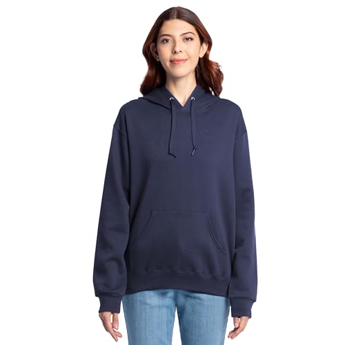 Image of Fruit of the Loom Men's Eversoft Fleece Pullover Hooded Sweatshirt, Moisture Wicking & Breathable