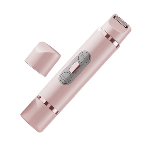 Máquinas De Afeitar Eléctricas Para Mujer - Recortadora Zona Bikini Femenina | Depiladora Eléctrica, Recortador De Bikini Doble Cabeza Y Maquinilla Para Vello Corporal En Piernas, Rostro Y Axilas