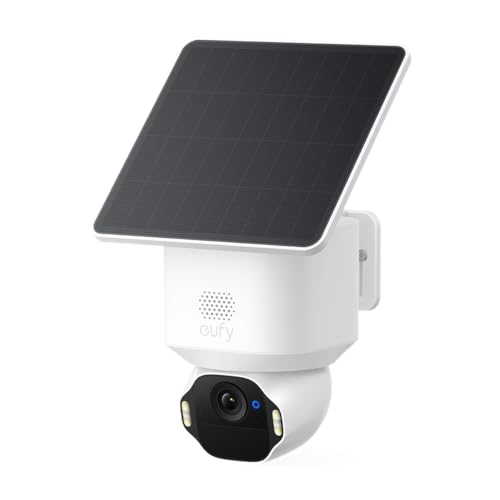 eufy by Anker SoloCam E42, Telecamera Wi-Fi Esterno 4K, Energia Solare