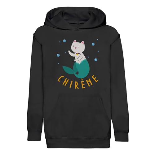 Sweat à capuche enfant sirène chat chaud et facile à laver