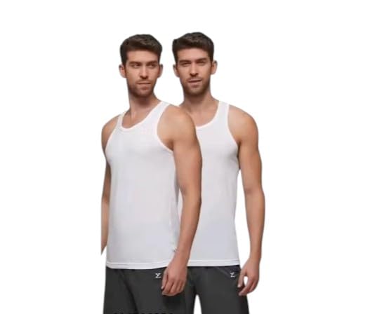 Mens White Vest (Pack of 6)-image-28