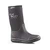 MENS WATERPROOF NEOPRENE WELLINGTON BOOTS INSULATED RUBBER GARDEN WELLIES MUCK WALKING FESTIVAL YARD OUTDOOR HUNTING RAIN THERMAL SNOW (BLACK, UK Footwear Size System, Adult, Men, Numeric, Medium, 9) #2