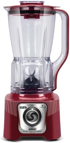 Liquidificador Arno Power Max 2200W XXL LN86, Carmim, com 6 Lâmin...