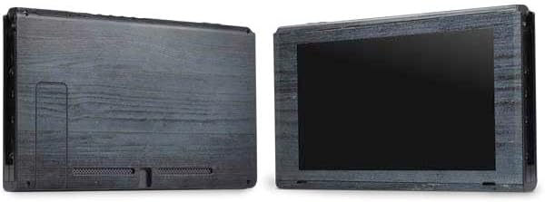 Skinit Decal Gaming Skin Compatible with Nintendo Switch Bundle - Charcoal Wood Design
